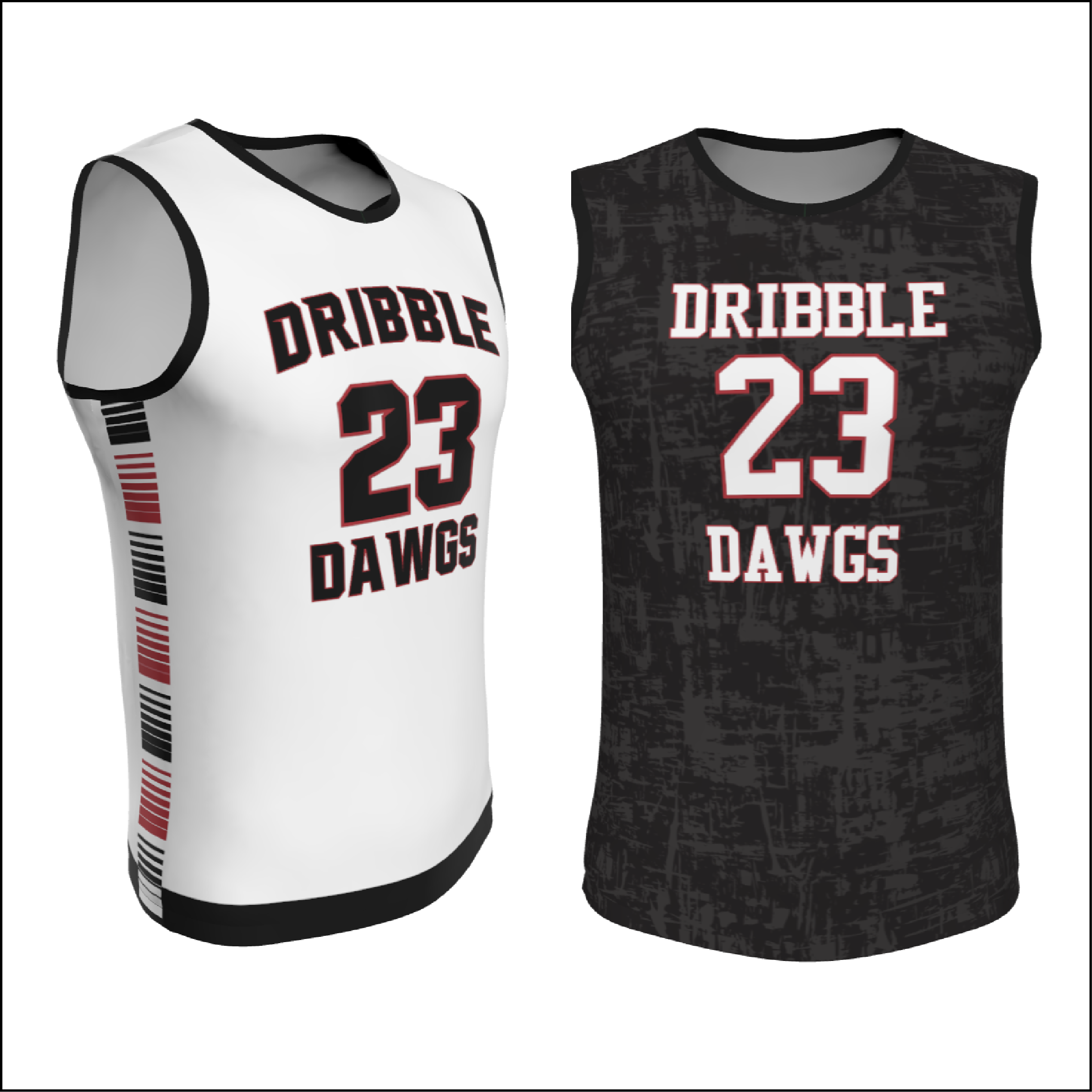 Dribble Dawgs Reversible Basketball Jersey